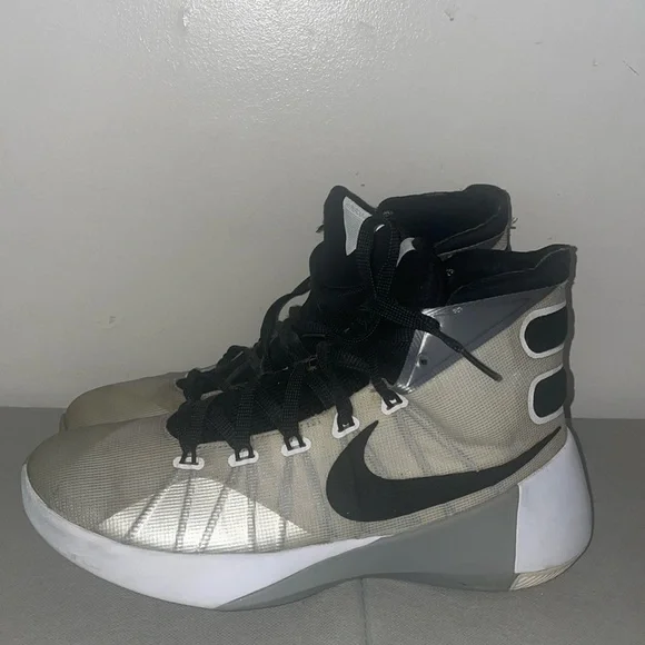 Nike Hyperdunk 2015 White Black Wolf Grey Mens Basketball Shoes